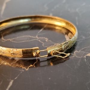 Bracelet 18K Yellow Gold Over Sterling Silver In Original Box NWOT